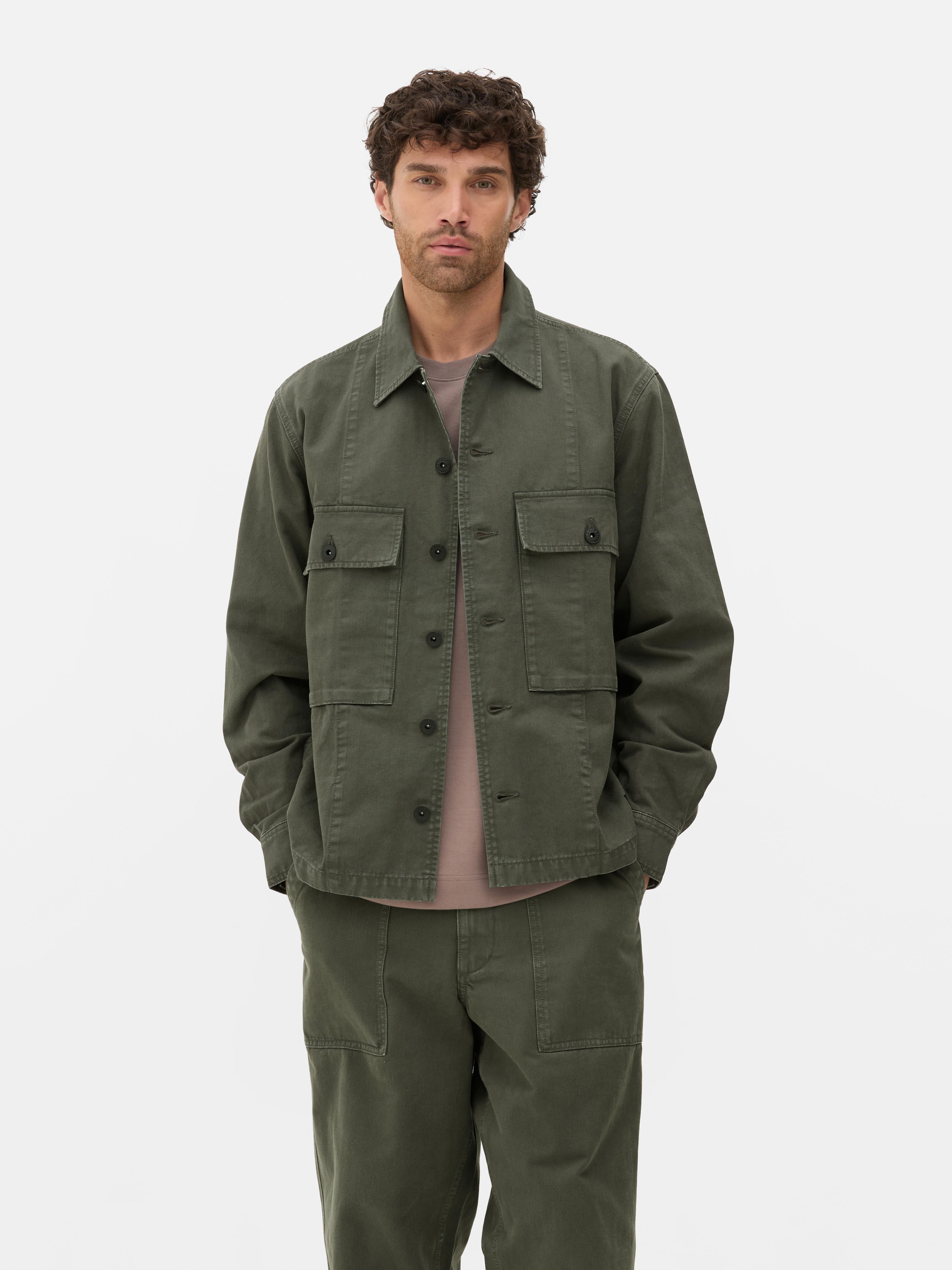 The stronghold Herringbone Canvas Jacket