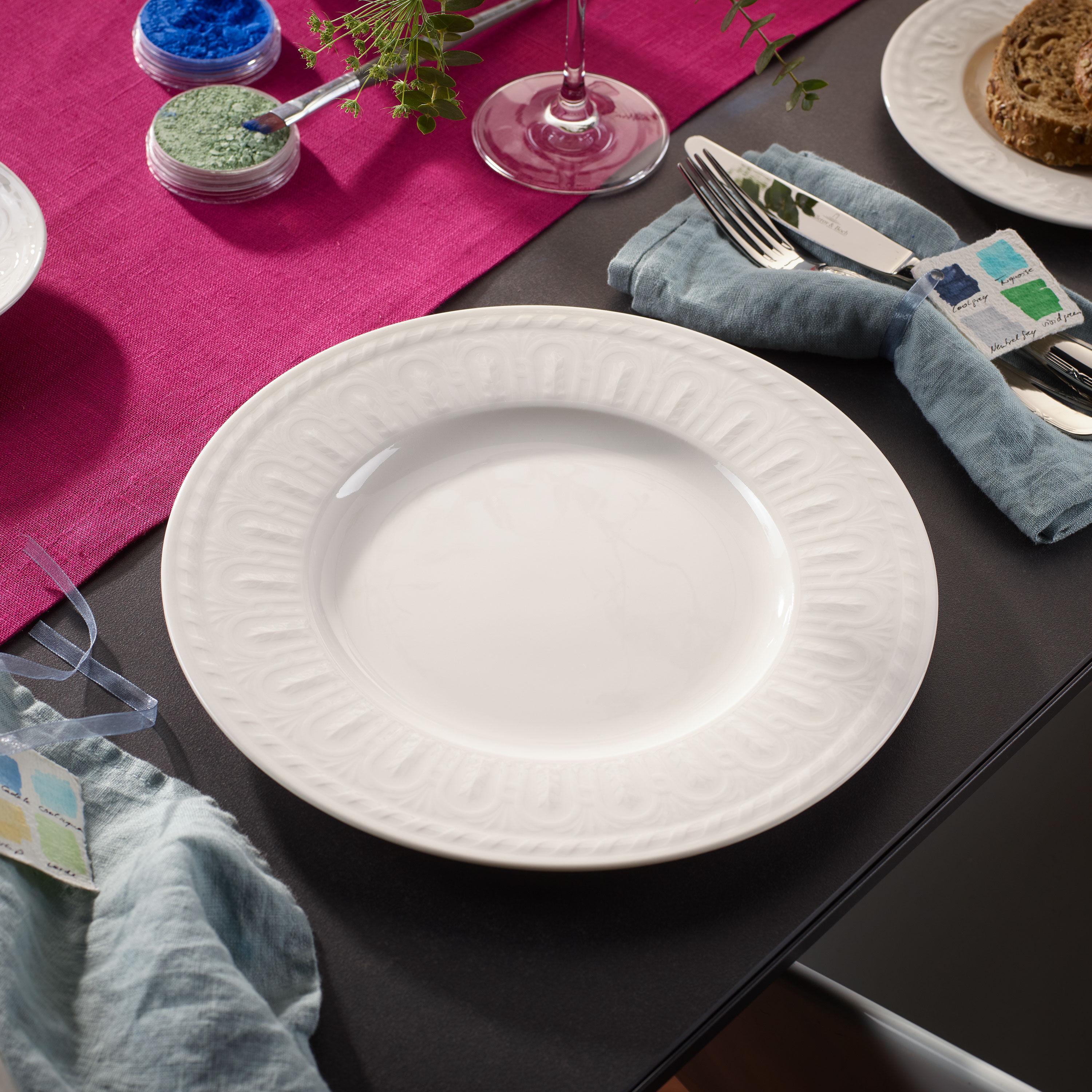 Cellini Dinner plate - White, 10.8'', Premium Porcelain
