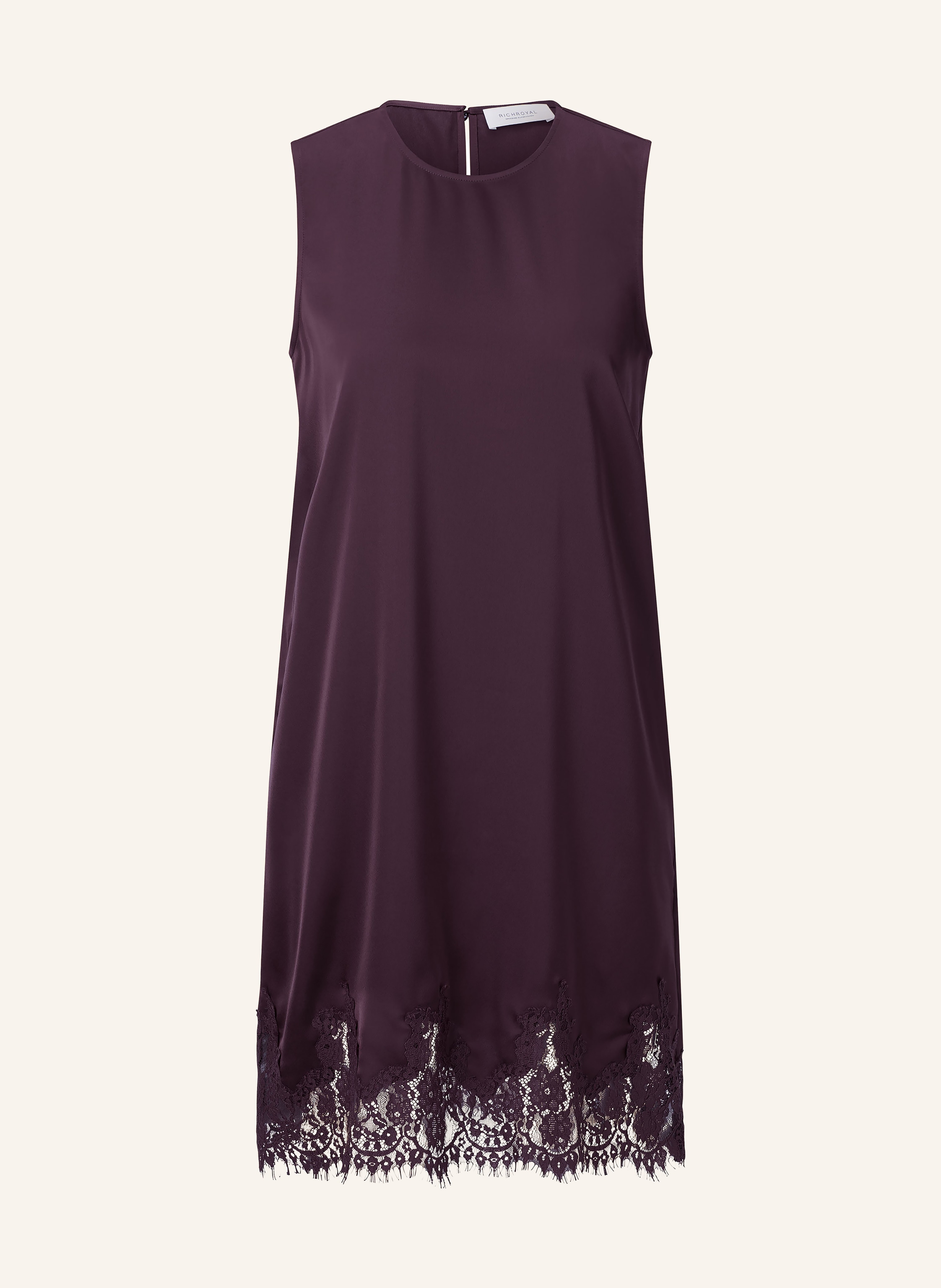 Rich & Royal Satinkleid mit Spitze