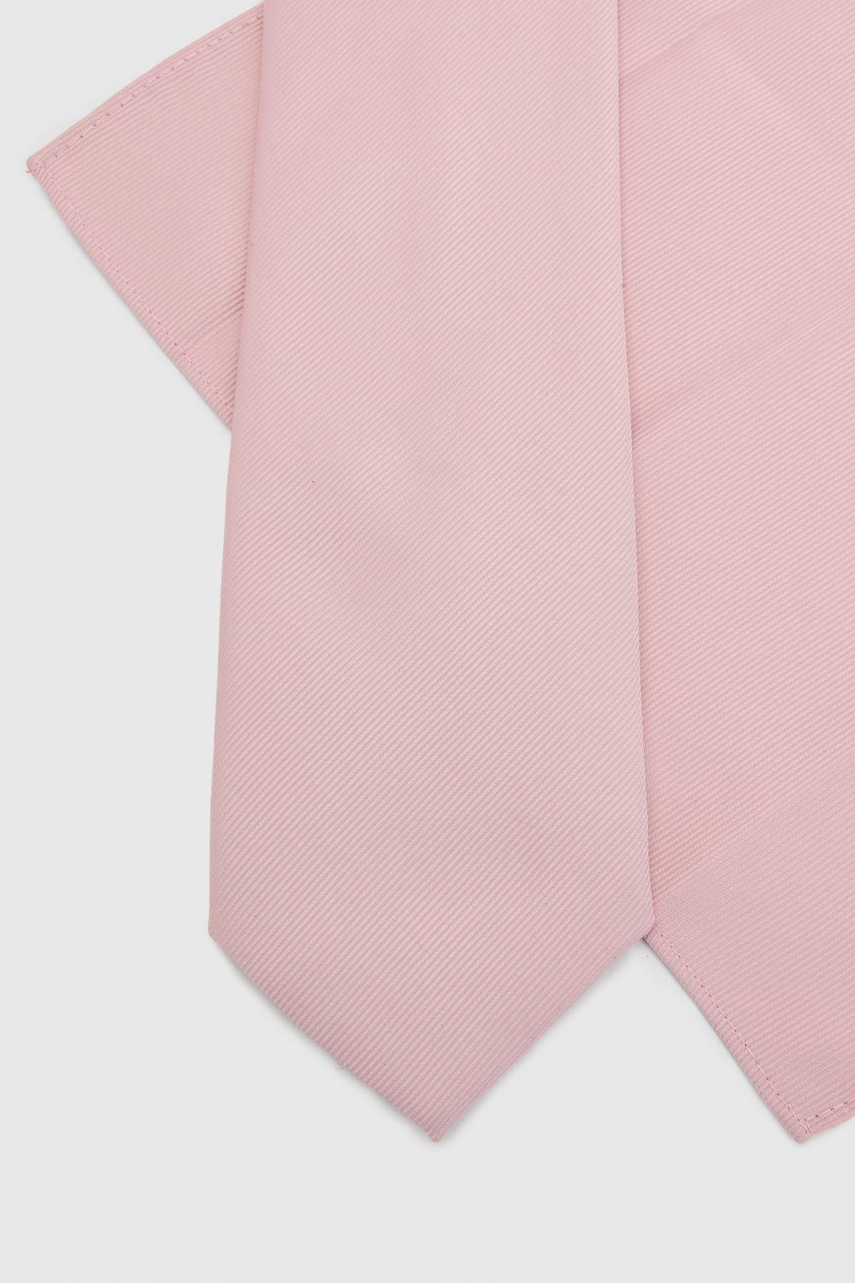 Burton Light Pink Plus & Tall Tie and Pocket Square