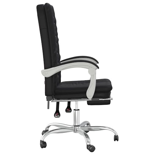 NNEVL Reclining Office Chair Black Faux Leather