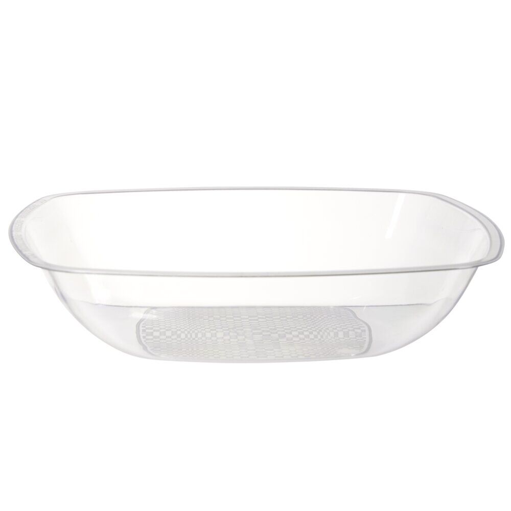 Lot de 6 assiettes plastique transparent Ø18cm