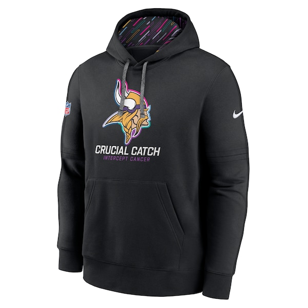 Minnesota Vikings Nike 2024 NFL Crucial Catch Club Pullover Hoodie - Black
