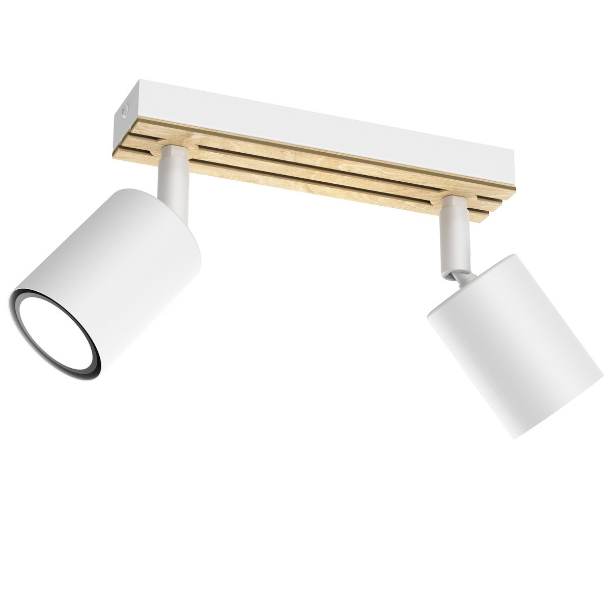 Spot listwa drewno biały Terra 2xGU10x8W wym:15,5x20x5,5cm IP20 Luminex