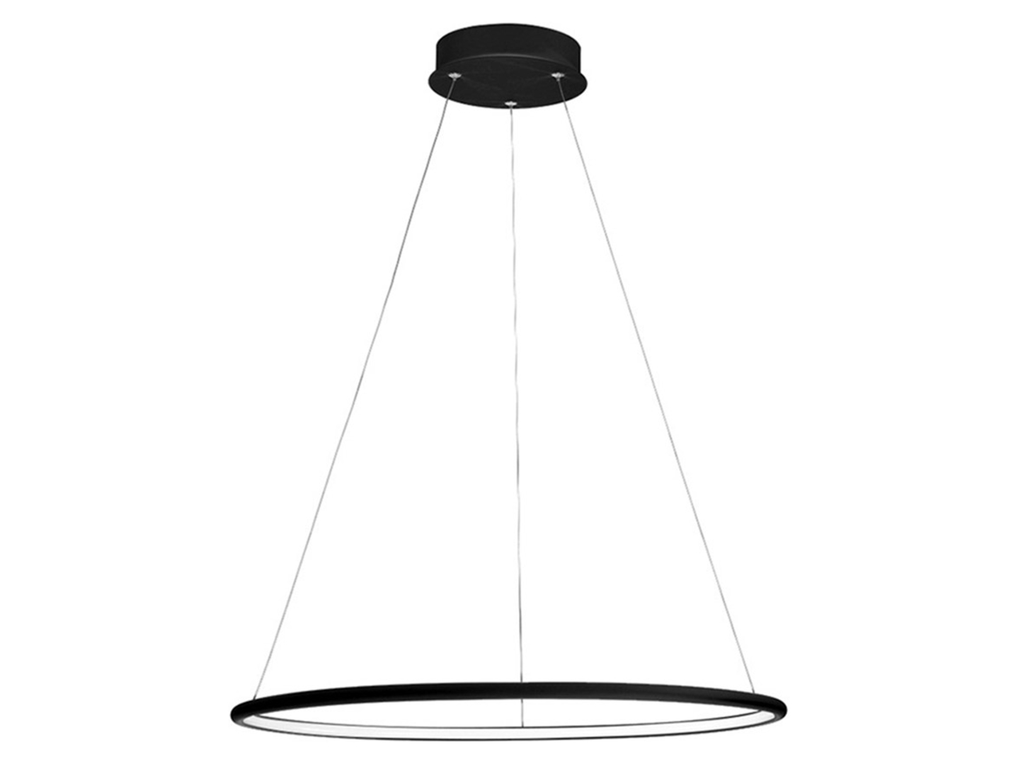 Lampa wisząca Orion LED metalowa czarna