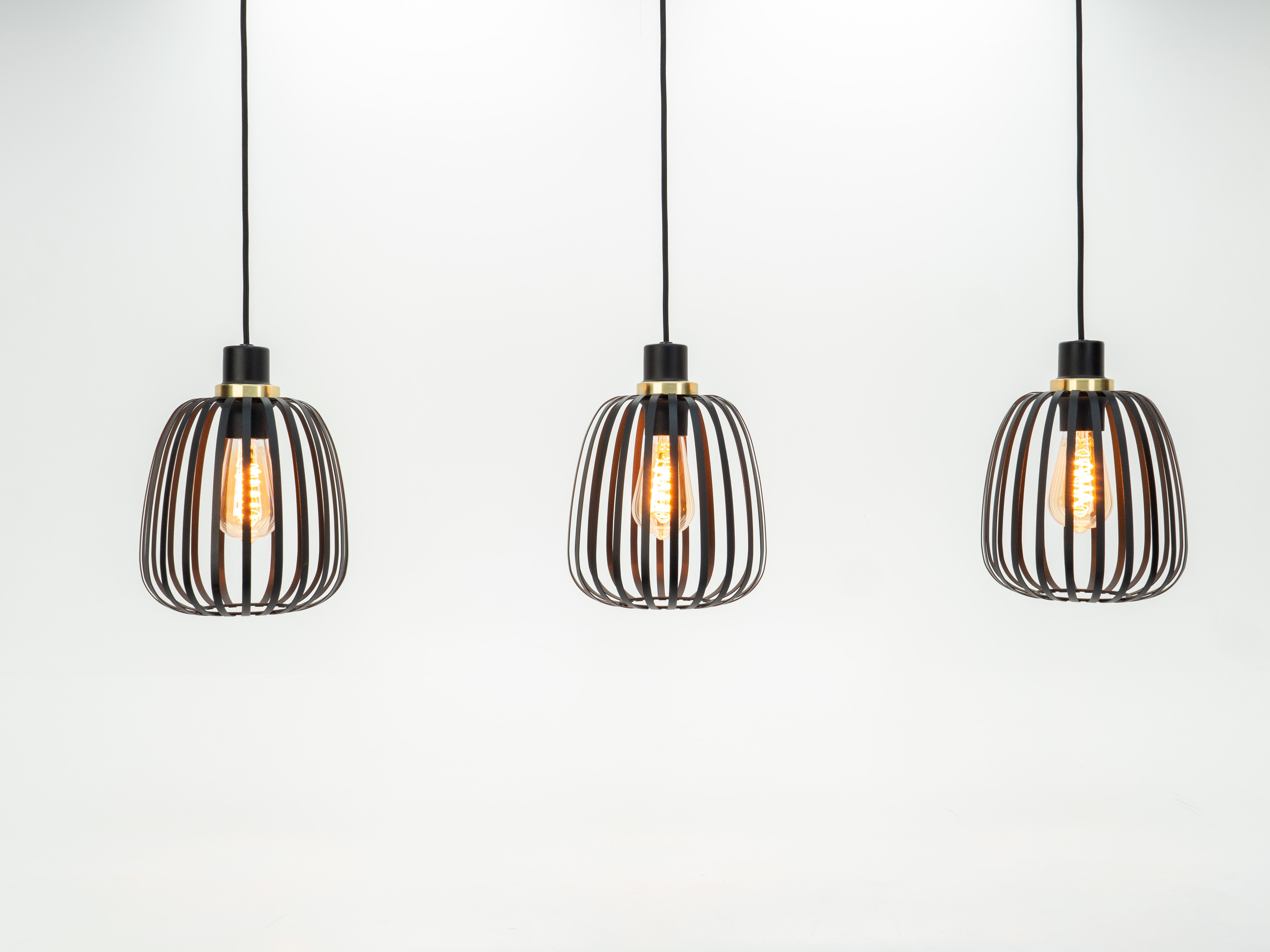 EGLO hanglamp Pocicas - e27 - 106 cm - zwart/goud
