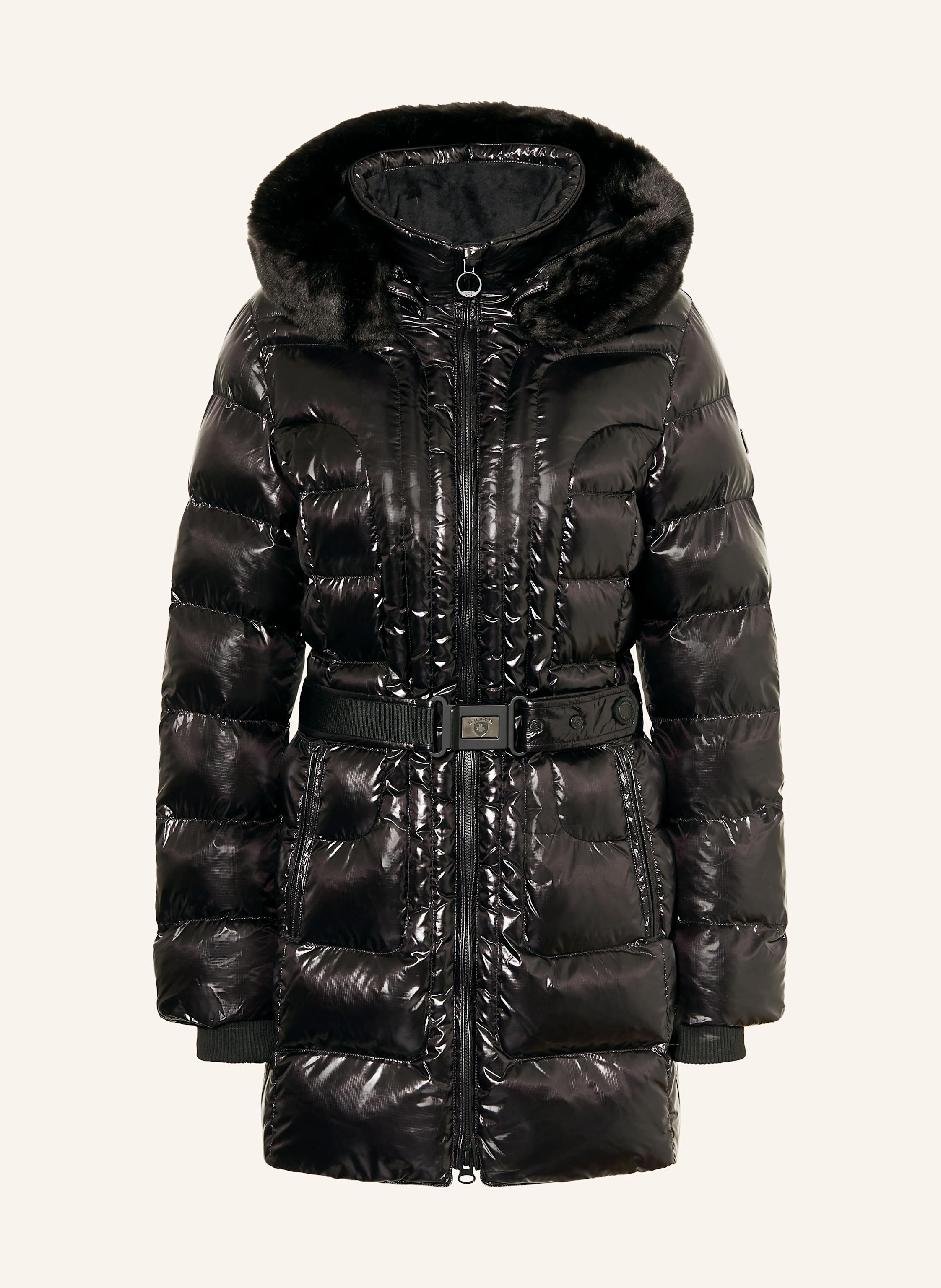 WELLENSTEYN Steppjacke BELTIQUE mit abnehmbarer Kapuze und Kunstpelz