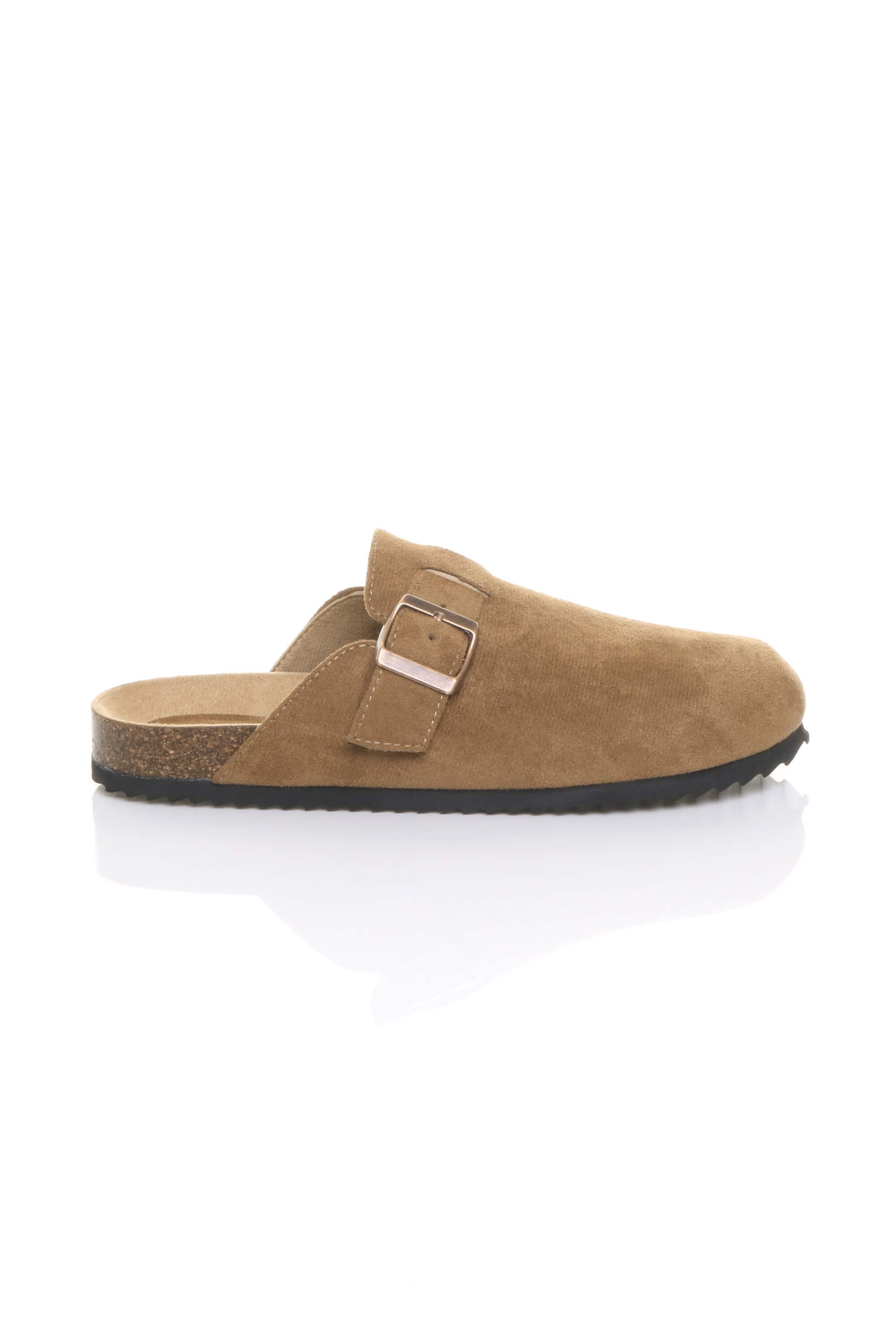 AJVANI Flat Footbed Sandals Mules