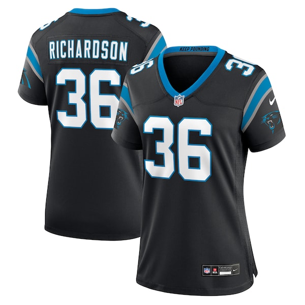 Demani Richardson Carolina Panthers Nike Women's Team Game Jersey -  Black