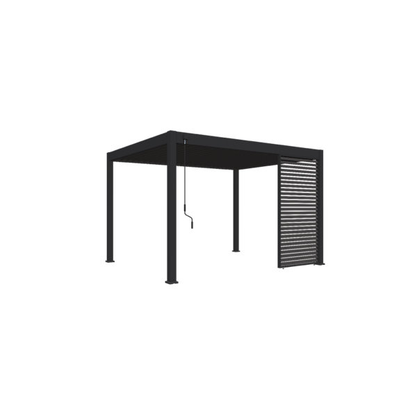 Panneau brise-vue ventelles horizontales 1,3M Ombréa - Anthracite