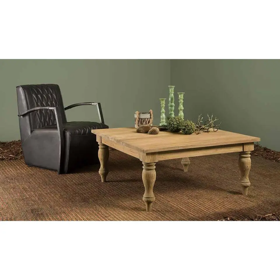 Tower Living - Bologna salontafel vierkant - 100 cm - bruin