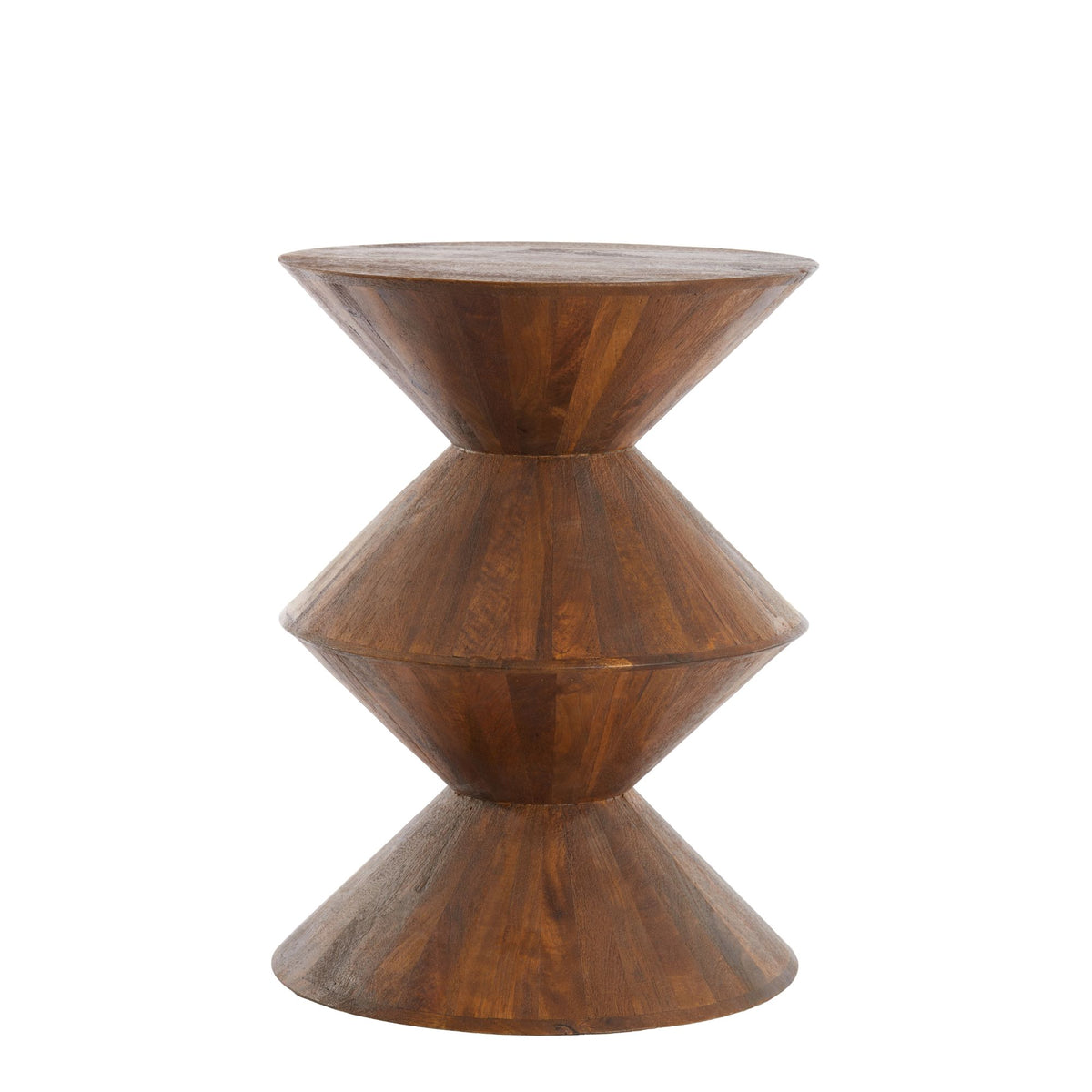 Light & Living bijzettafel Larus - bruin - Ø45cm