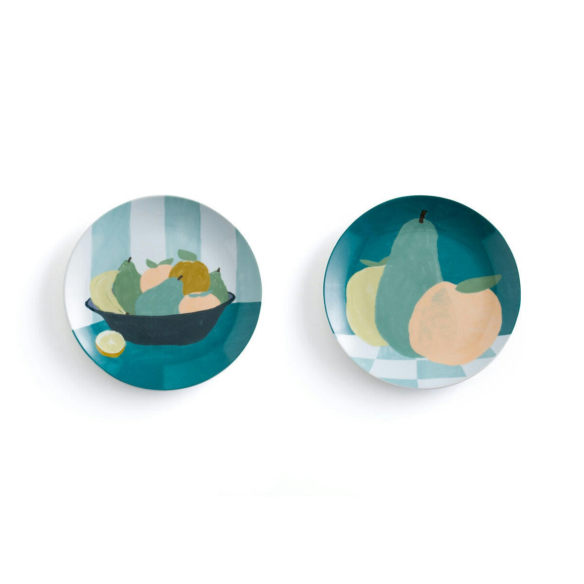 Lot de 6 assiettes à dessert porcelaine, Artyo