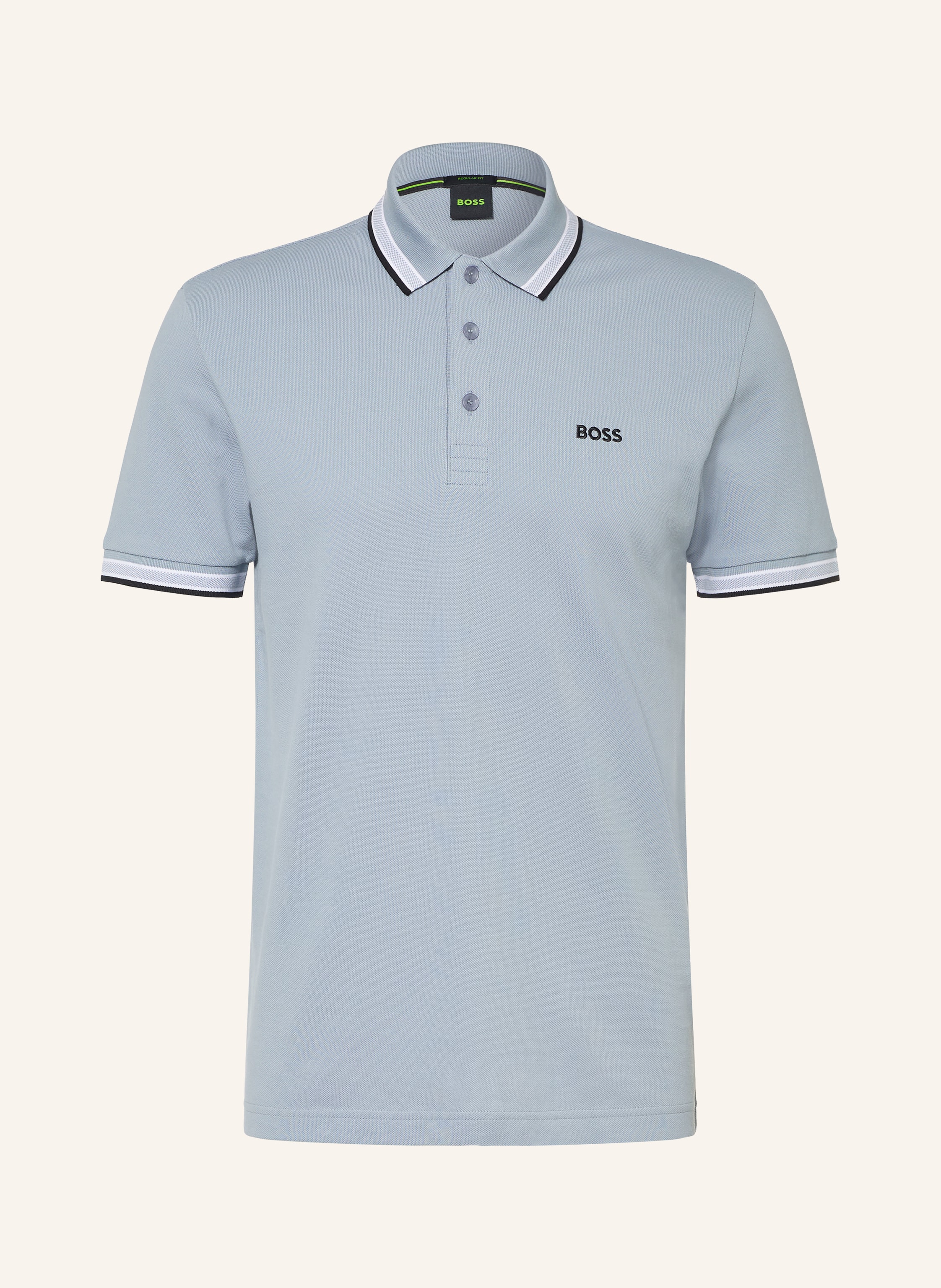 BOSS Piqué-Poloshirt PADDY CURVED Regular Fit