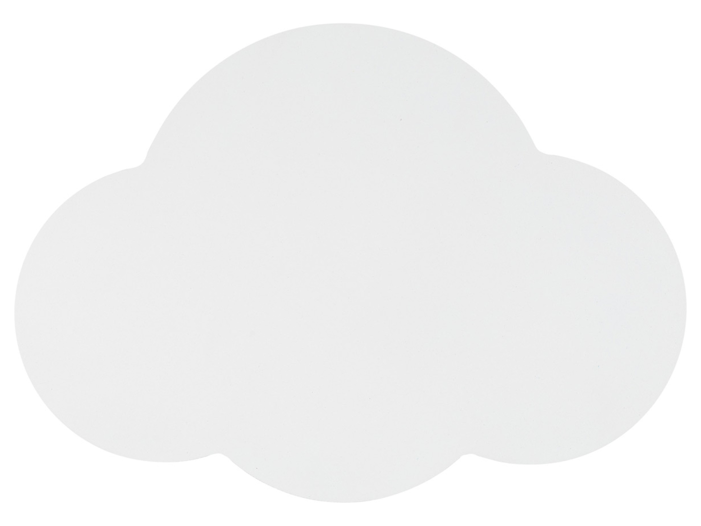 kinkiet dziecięcy Cloud metalowy biały