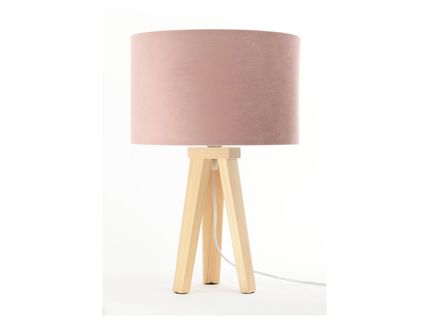 Lampa stołowa Jasmine bebe tkaninowa różowa