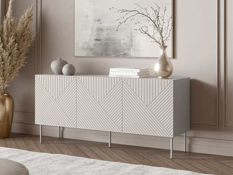 Komoda szeroka Art Deco Kaszmir 150 3D