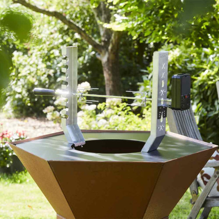 Set rôtissoire pour brasero plancha Nestor - Barbecook