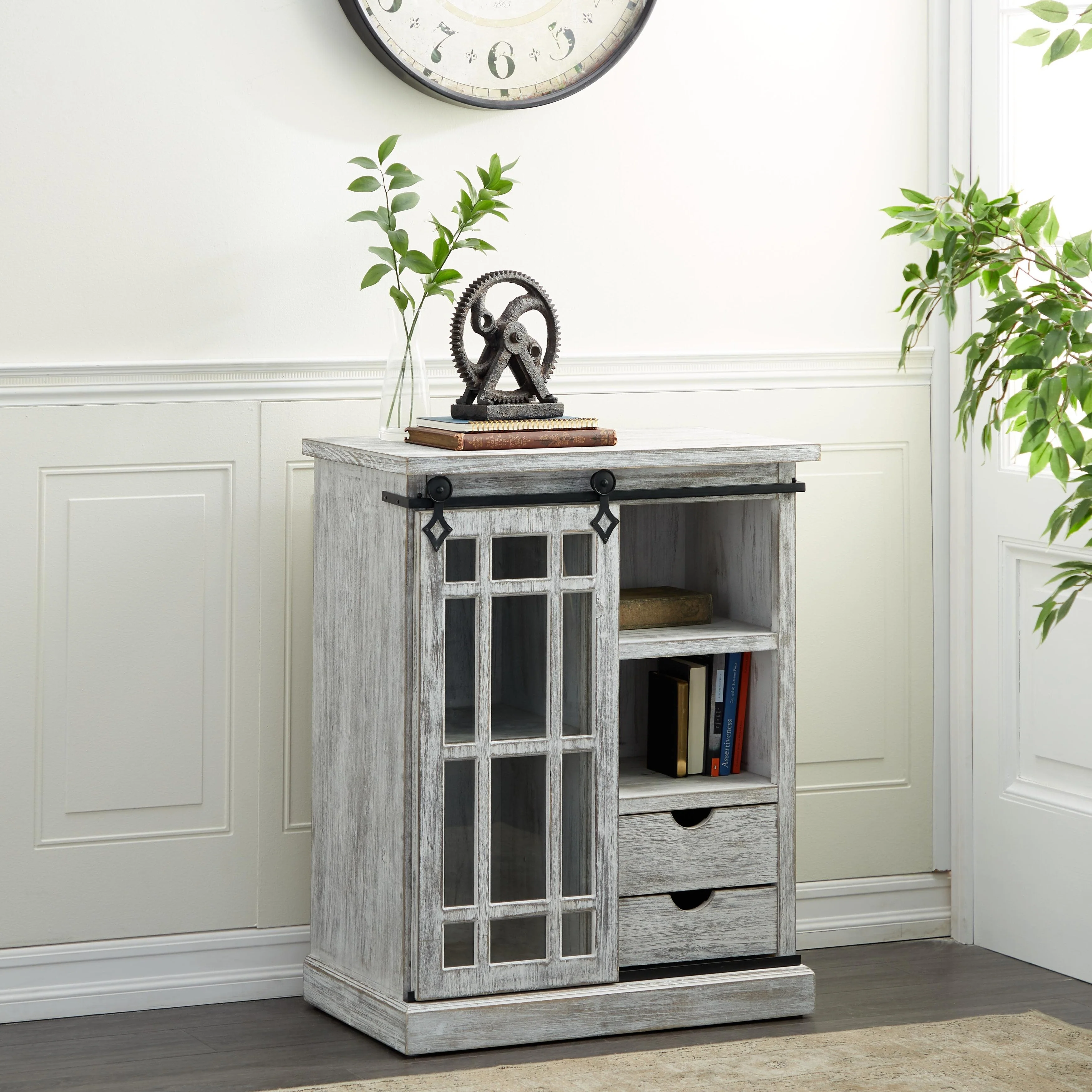 Wood Room Cabinet - White - Roche River Decor
