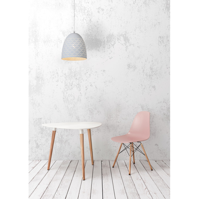 Suspension Galla blanche Ø 25 cm E27 40 W LUCIDE