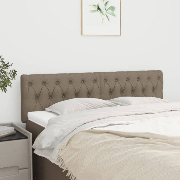 Wezgłowie Taupe 160 cm Tkanina Low vidaXL