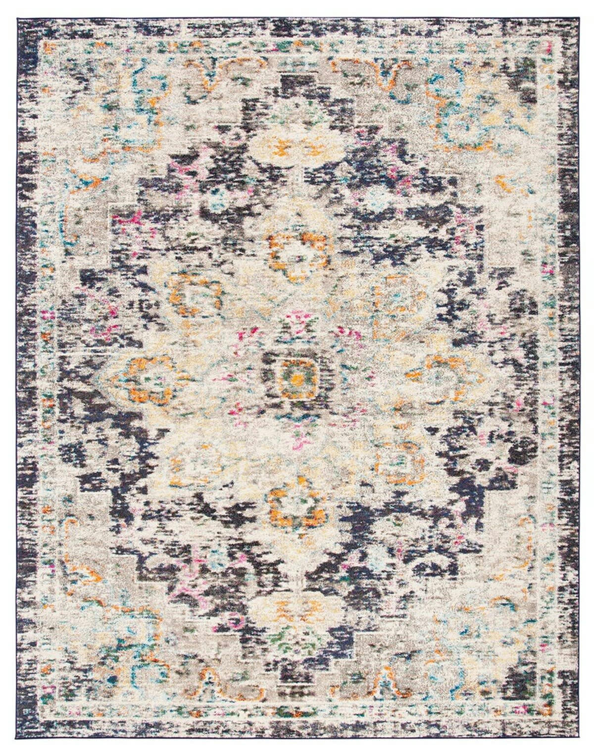MADISON - Tapis de salon interieur en noir & or, 183 x 274 cm