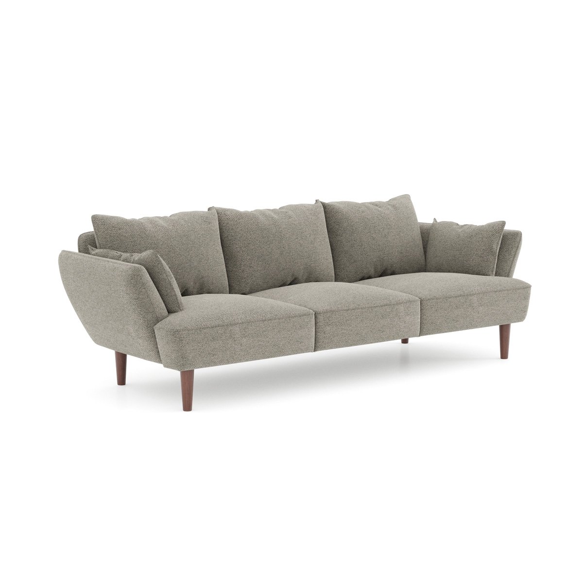 Sofá BRUGES cinza 3 lugares