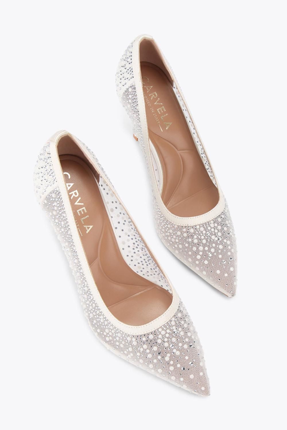 Carvela Lovebird Mesh' Fabric Heels