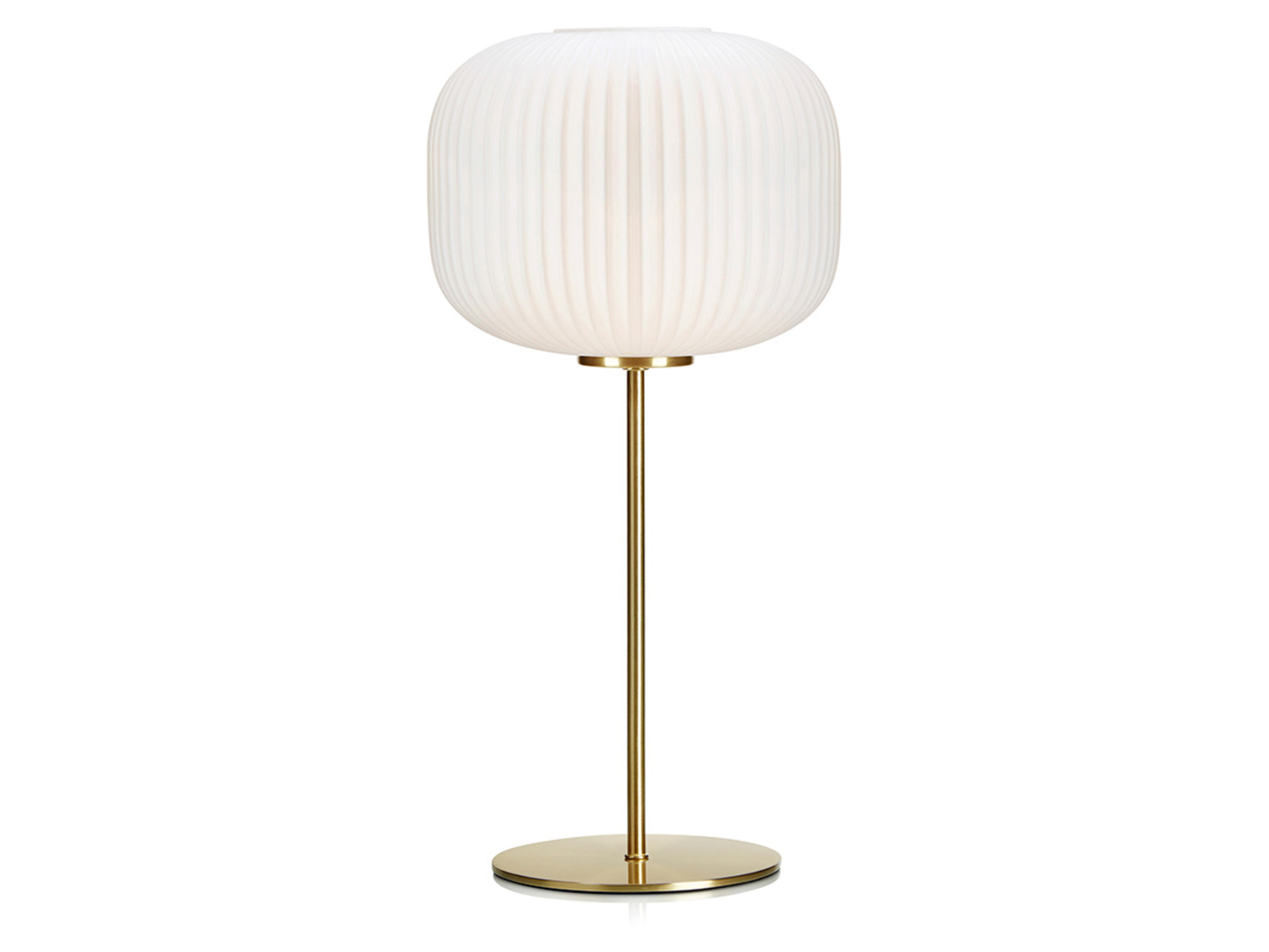 Lampa stołowa Sober szklana biała