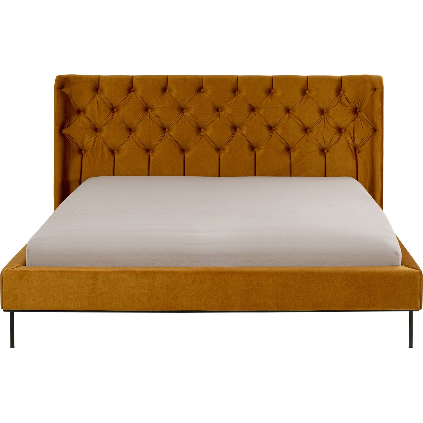 Bed Audrey fluweel oker Kare Design