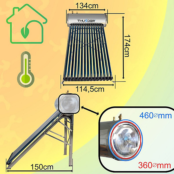 Collecteur pressurisé Thunder avec réservoir 150L 1 pièce.