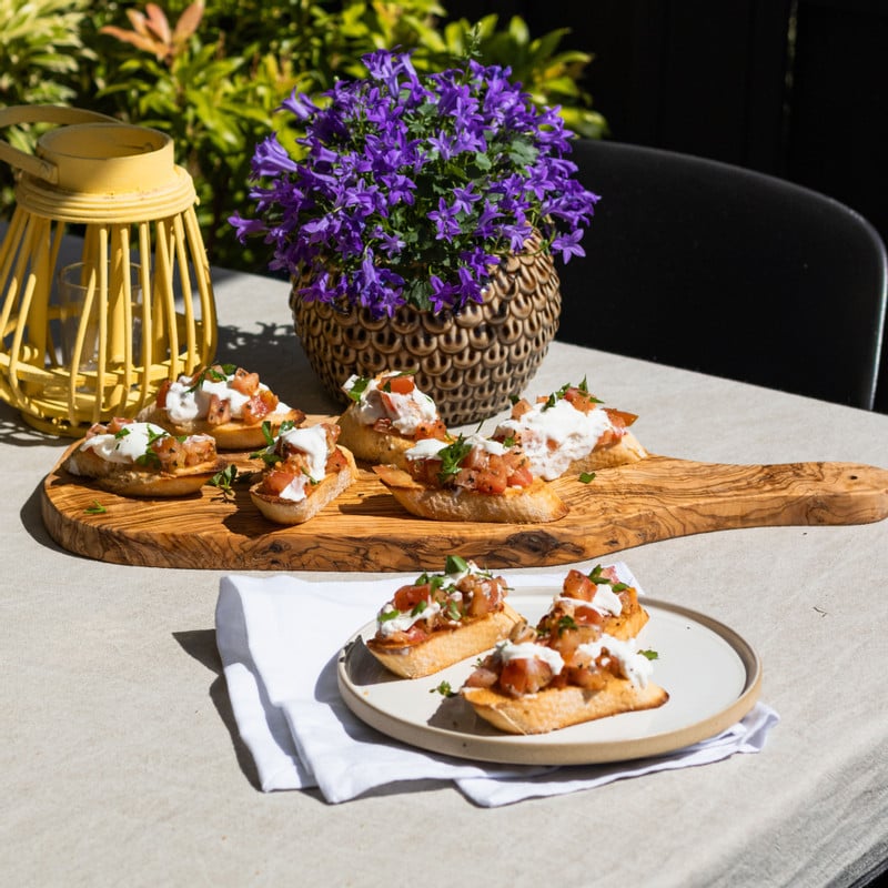 Snijplank - olijfhout - 35x14 cm