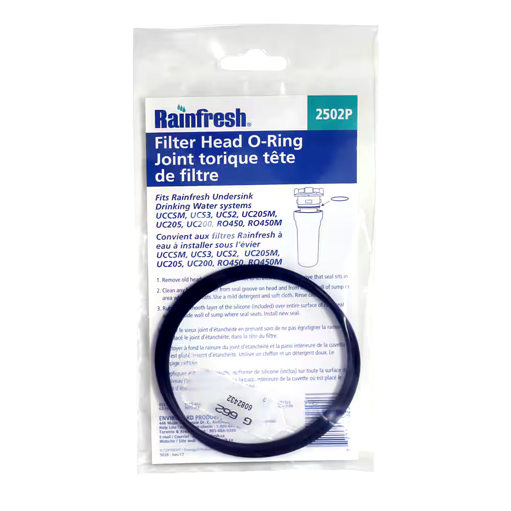 Rainfresh 2502P Head O-ring Seal Kit For Rainfresh Undersink Filters, 2-pk