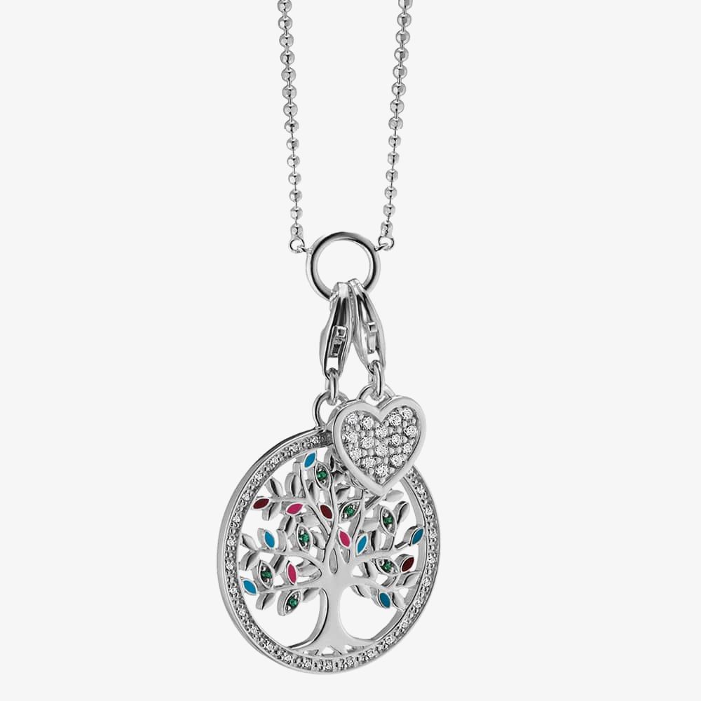 THOMAS SABO Silver Clear Cubic Zirconia Pave Heart Charm 0967-051-14