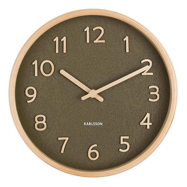 Horloge ronde en bois Pure22 cm