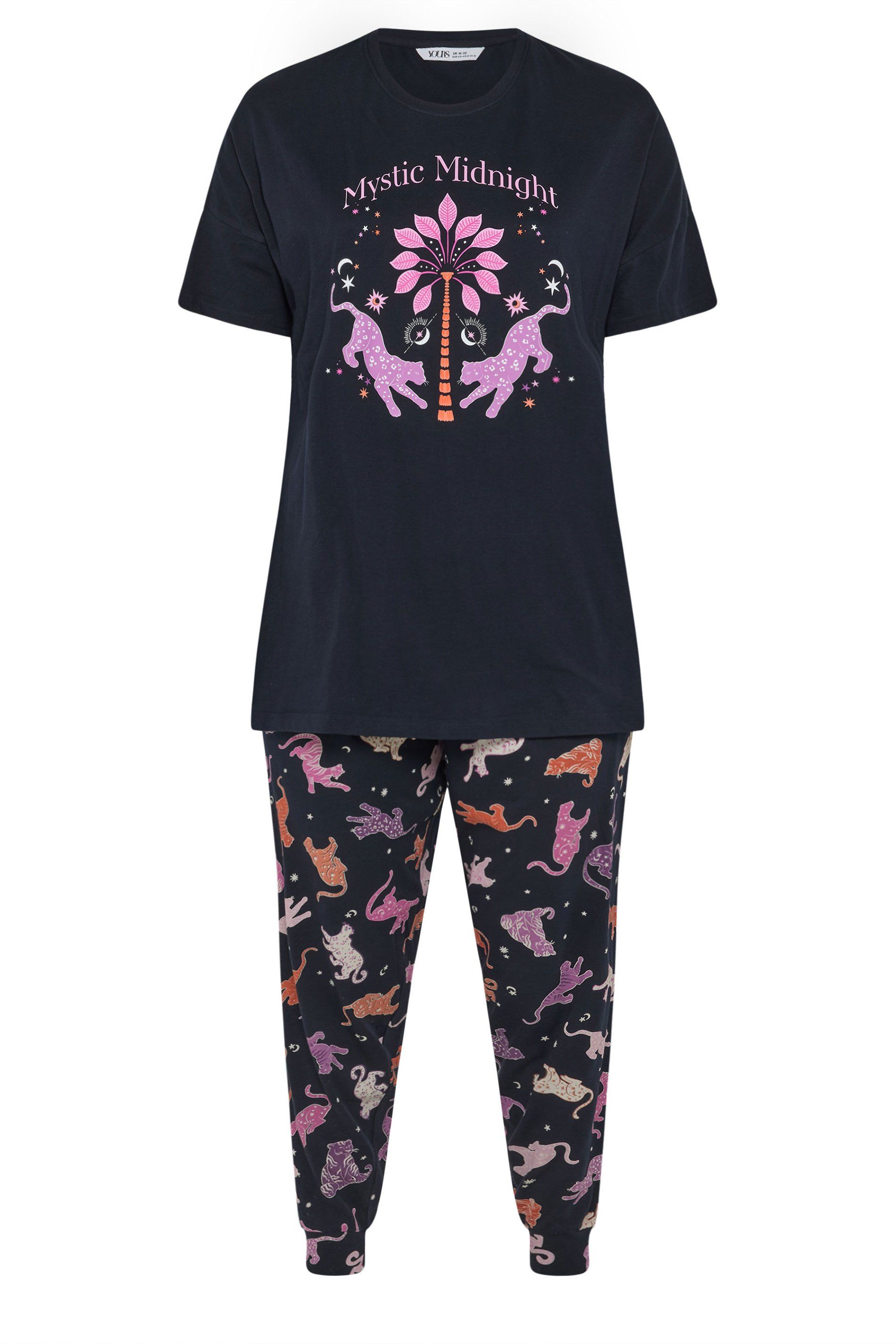 Yours Mystic Midnight' Cuffed Pyjama Set