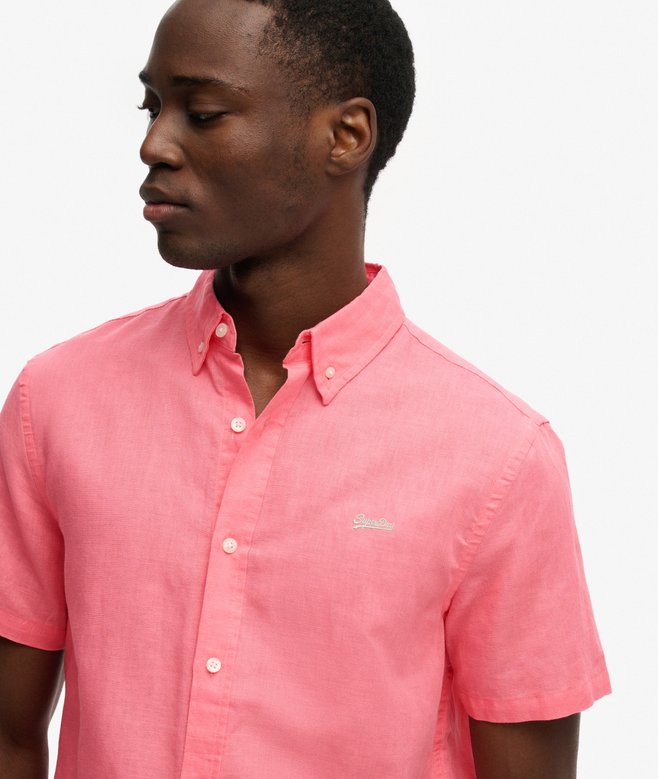Cotton Linen Short Sleeve Shirt