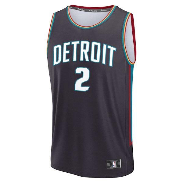 Cade Cunningham Detroit Pistons  Youth 2025/26 City Edition Fast Break Jersey - Gray