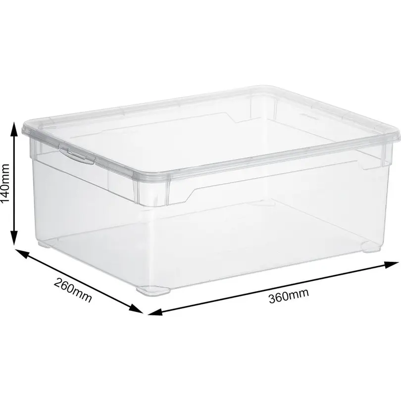 Aufbewahrungsbox 4er-Set CLEAR