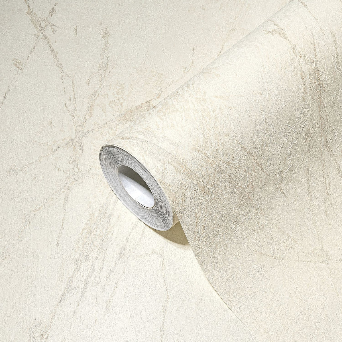 A.S. Création behang marmer crème en grijs - 53 cm x 10.05 m - AS-388171