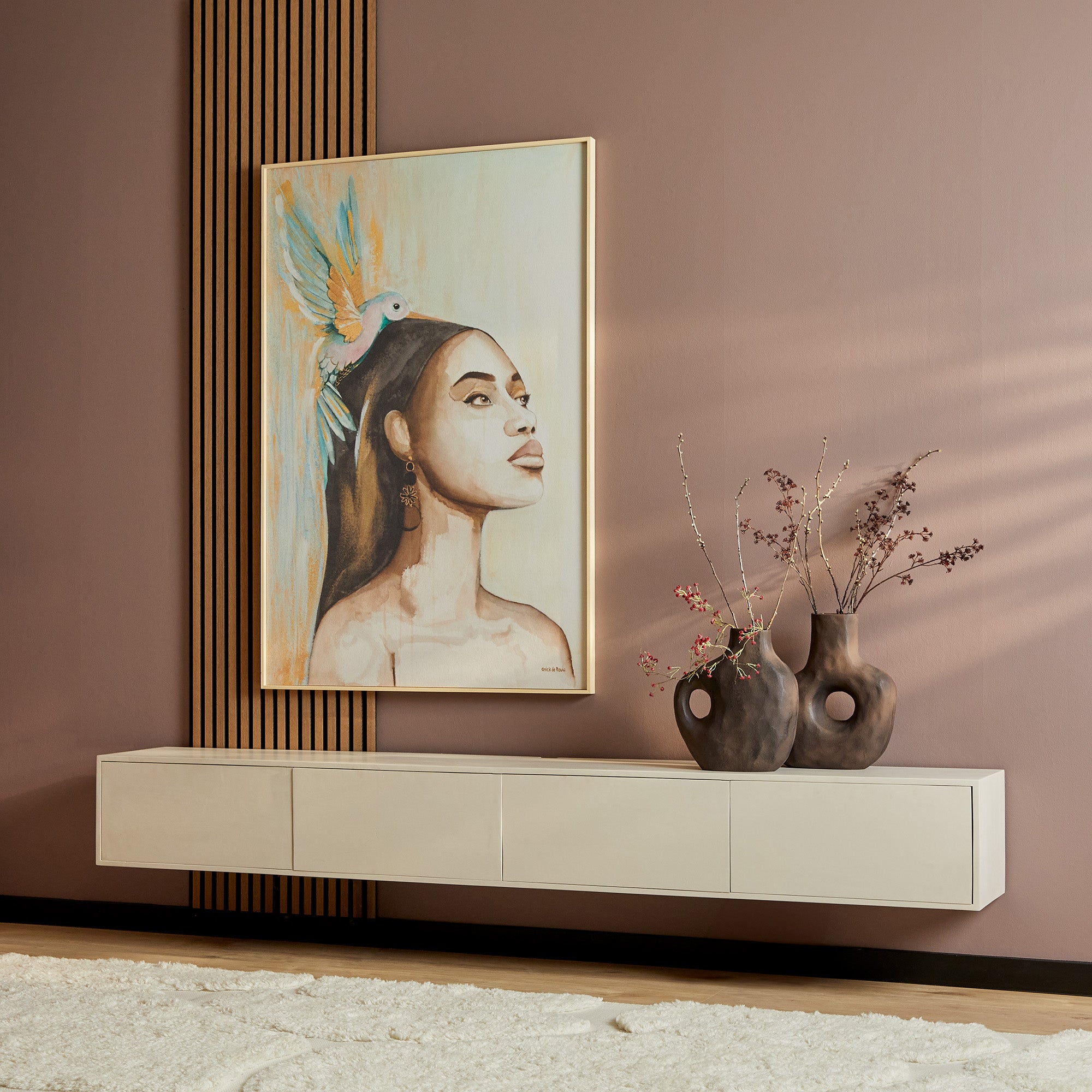 Starfurn tv meubel Vision - beige - 30x240x35cm