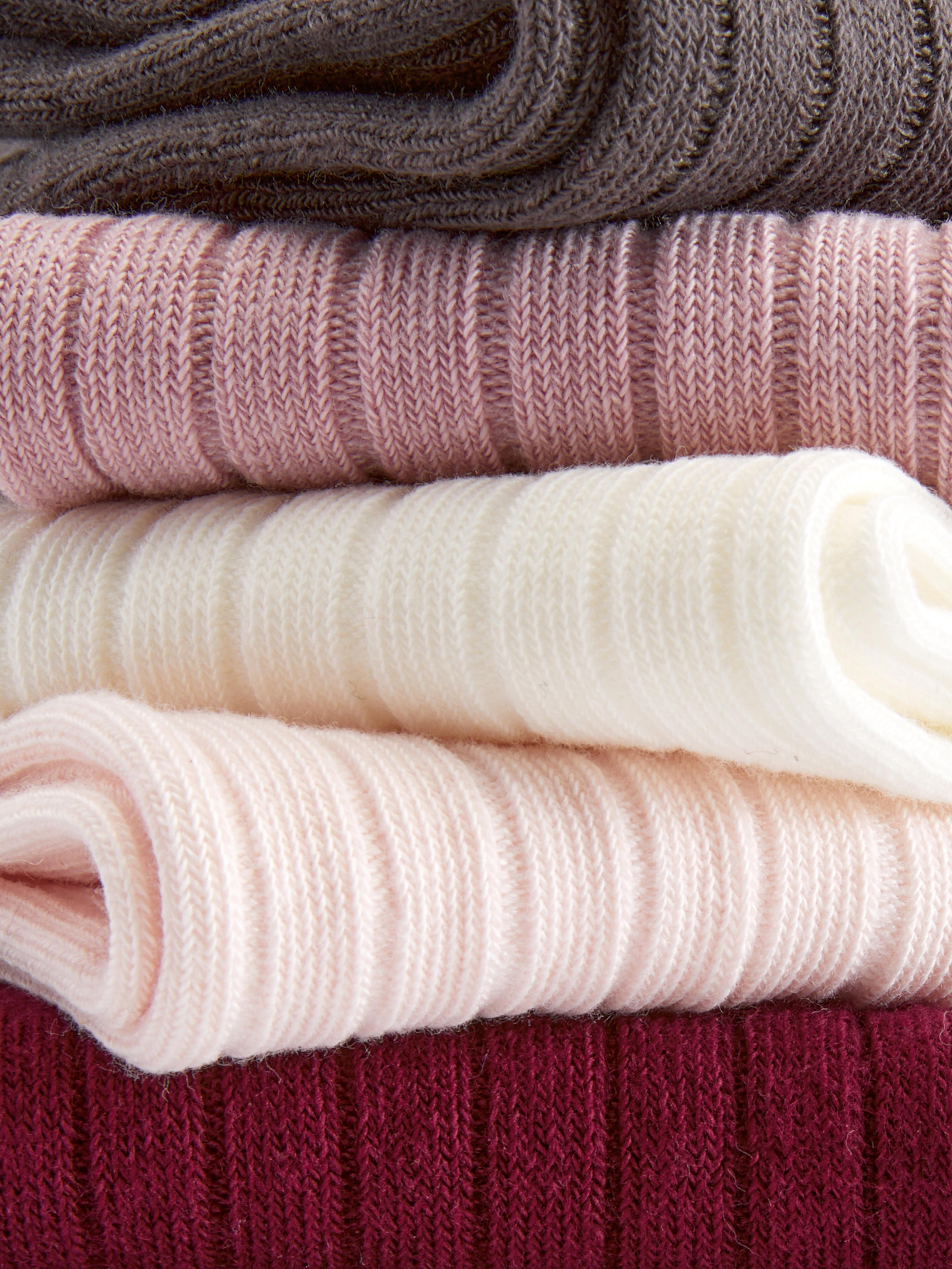 5pk Cotton-Rich Mixed-Color Crew Socks