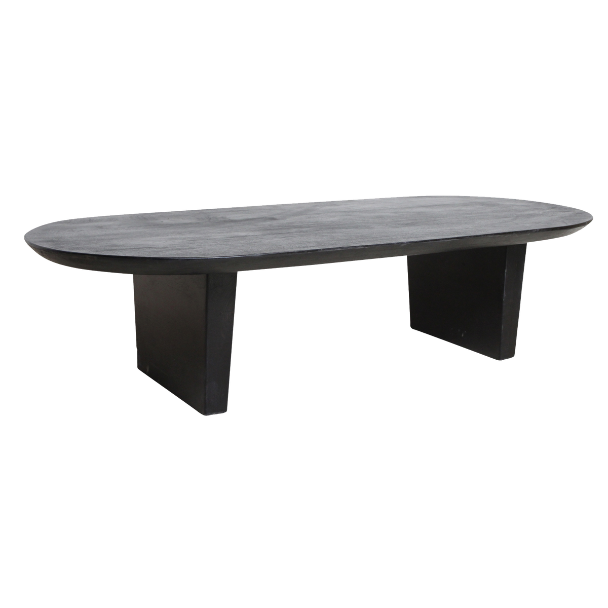 Raw Materials salontafel Bullnose - zwart - 14x60x35 cm