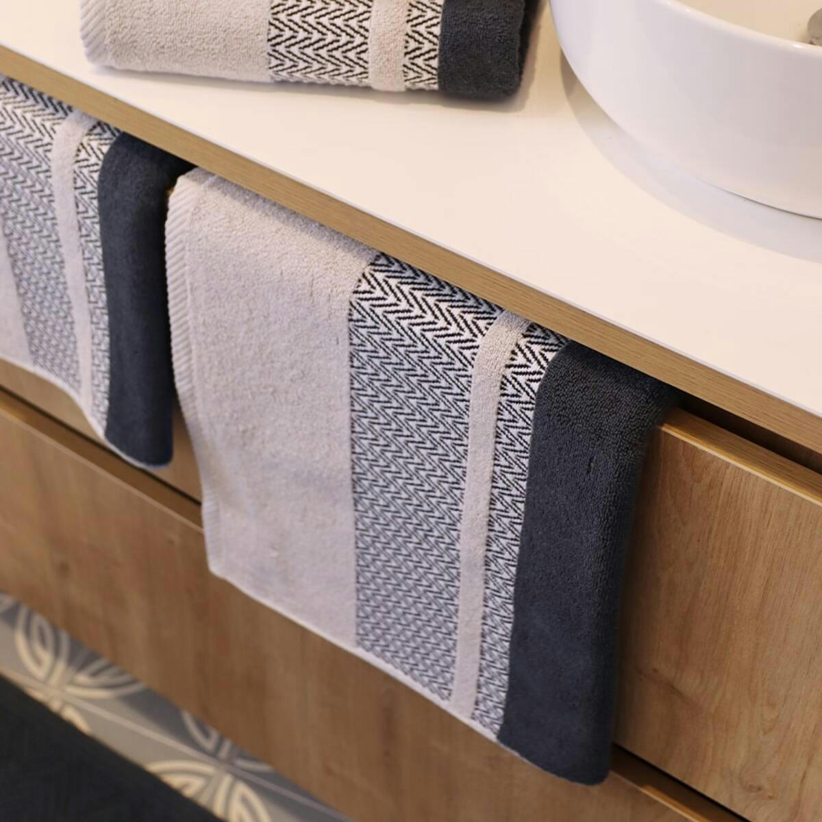 BEAUMANOIR - Serviette de bain coton Gris 50x100 cm