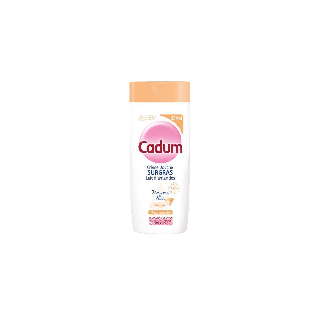 Gel douche surdoux Cadum lait d'amandes 437ml