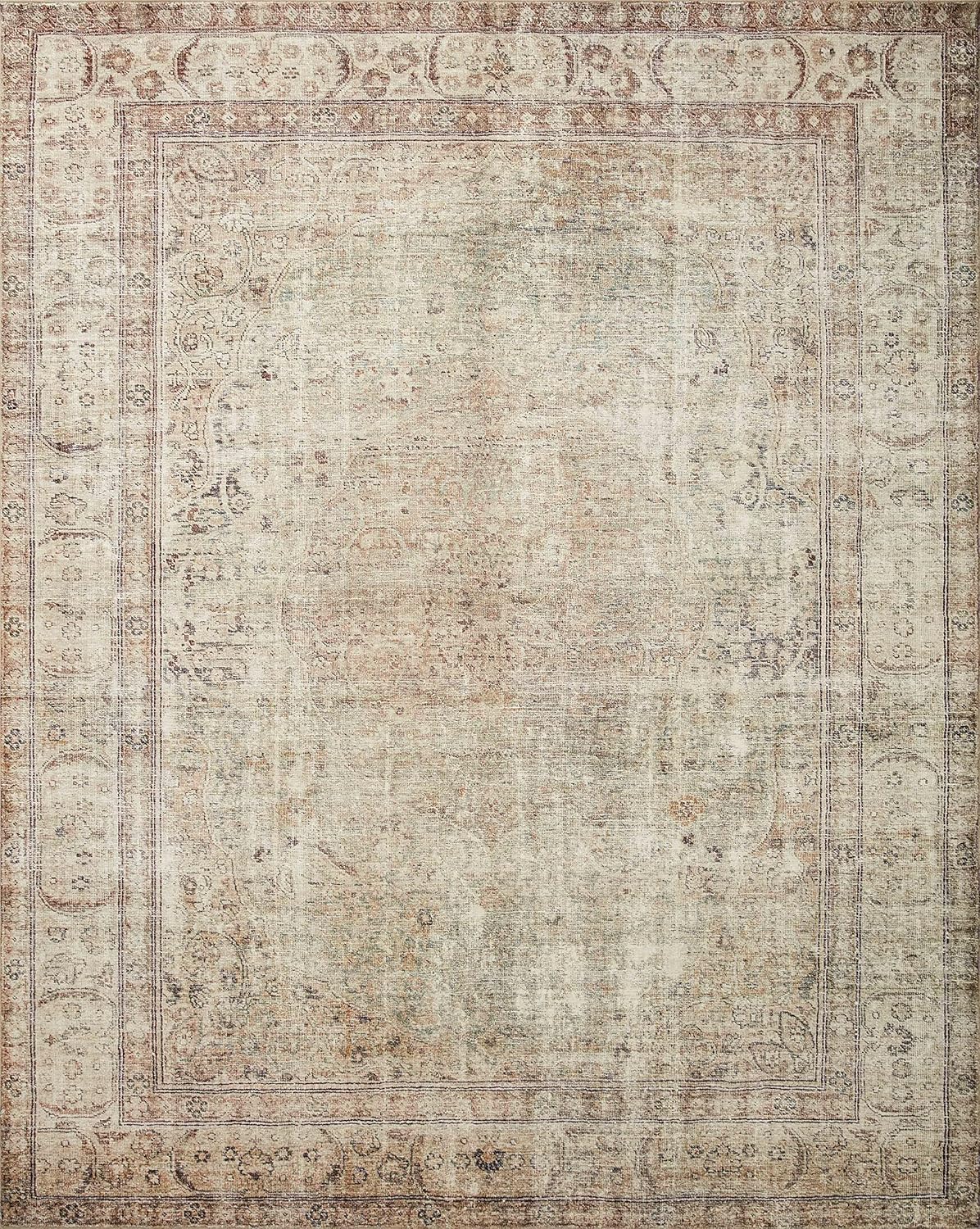 Loloi Margot Collection MAT-01 Antique/Sage 7'-6 x 9'-6 Area Rug feat. CloudPile, No-Shed Easy Clean Large Patterned Area Rug for Living Room, Bedroom, Dining Area