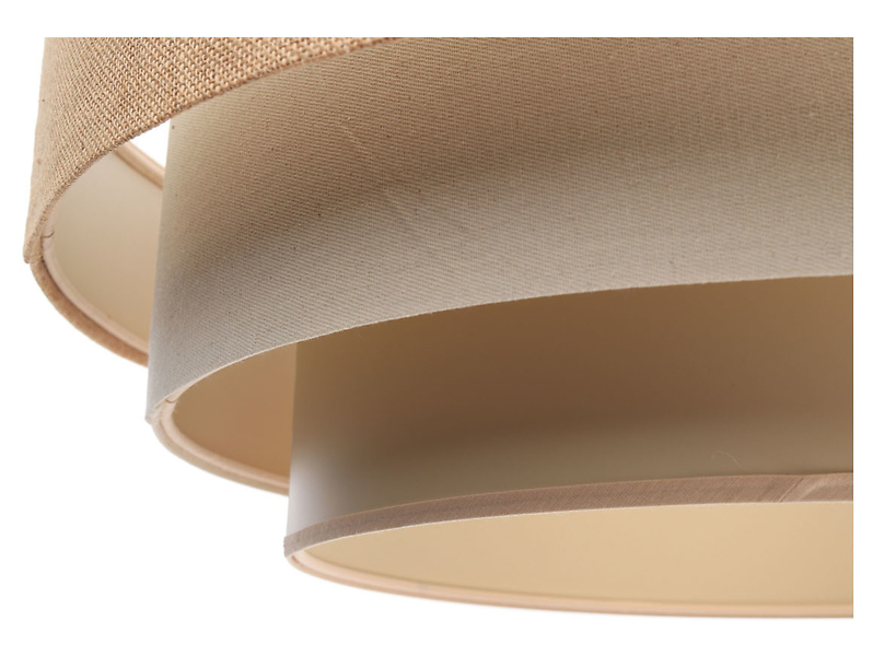 Lampa wisząca Boho 60 cm tkaninowa beżowa