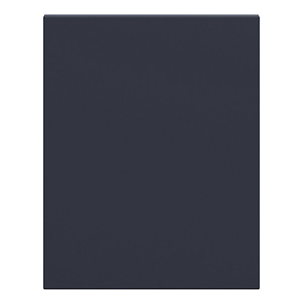 Panneau de finition bas côté droite Goodhome Garcinia et Stevia bleu mat H. 72 cm x l. 57 cm x Ep. 18 mm