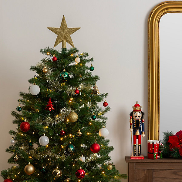 Kit de sapin Atelier des lutins 44 pièces doré/rouge - Atmosphera