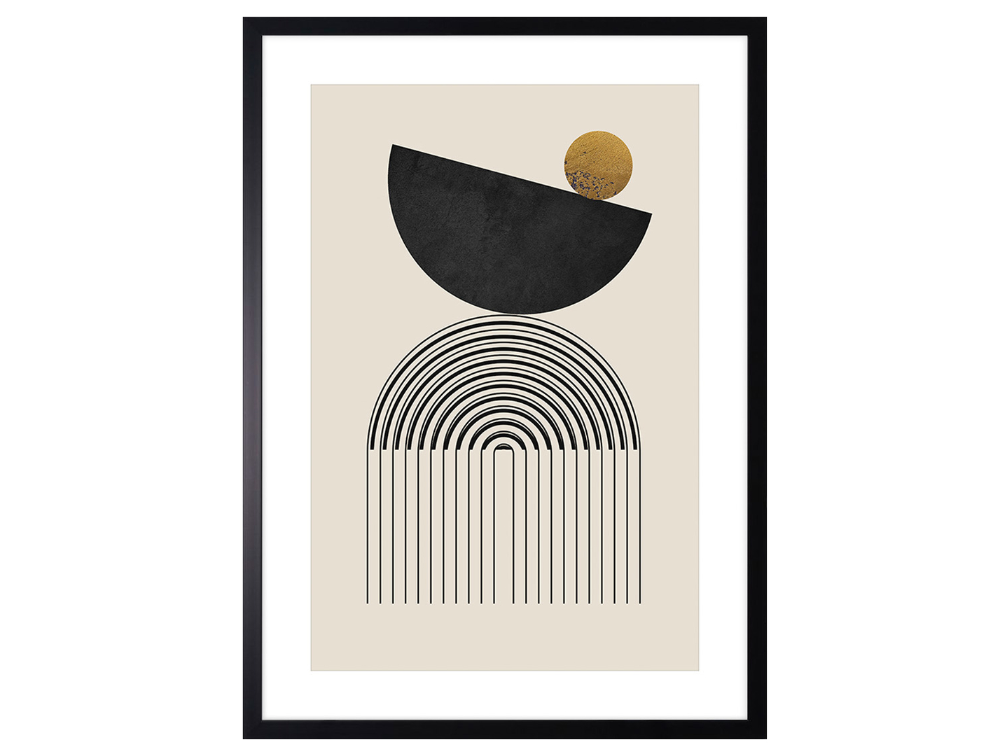 Obraz w ramie Wavy Zen Arc 53x73 cm
